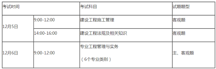 2020年广东二级建造师考试时间