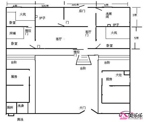 2023年北方农村住宅设计图_平房农村间图设计效果图_平房农村间图设计图片大全