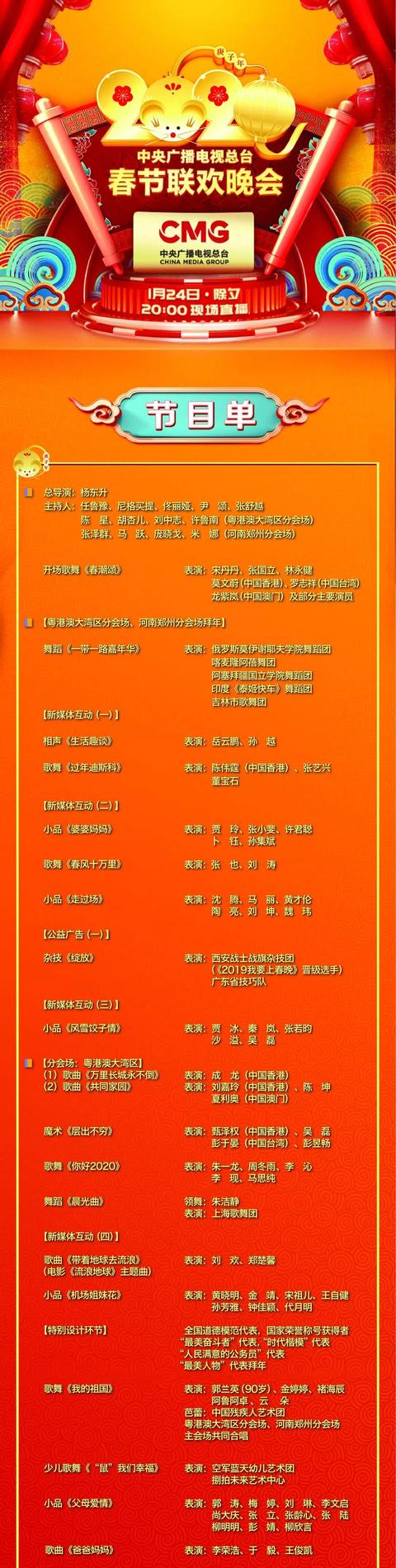 春晚演出单2021_春晚大数据出炉_春晚汇总