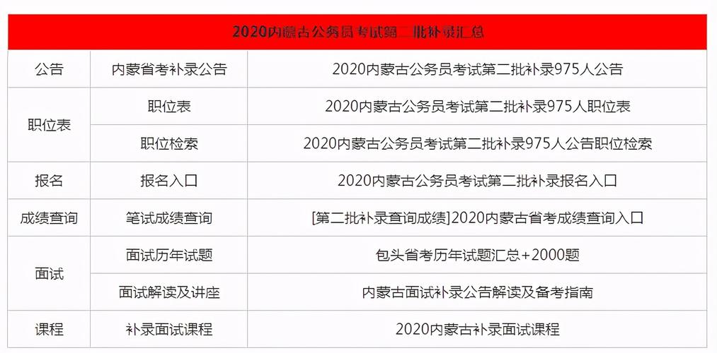 内蒙古自治区2020年公务员补录公告_内蒙古公务员第二批补录职位_内蒙古人才考试信息网
