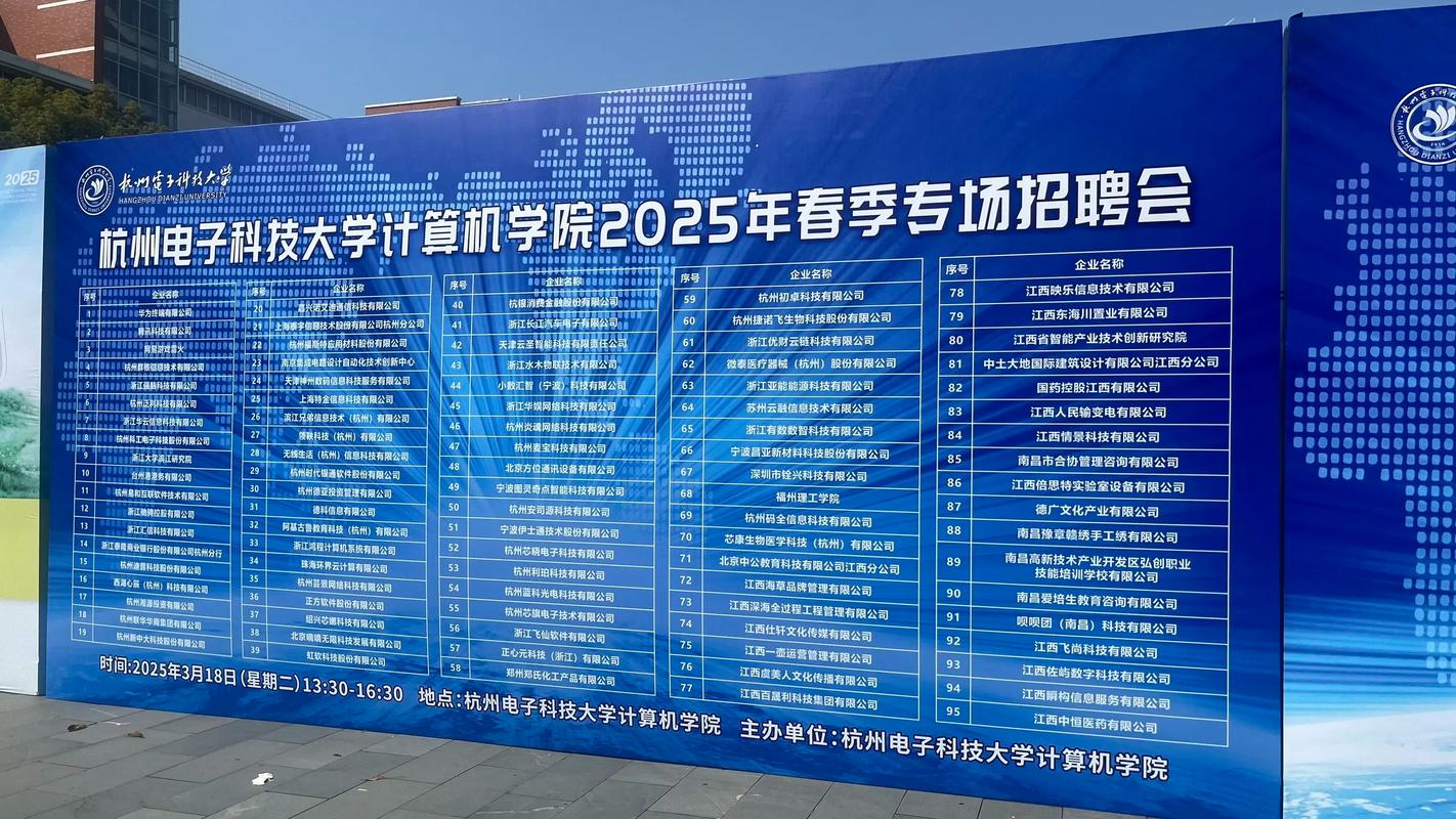杭州电子科技大学2025届毕业生招聘会_杭州电子科技大学就业网_浙江省高校毕业生专精特新中小企业招聘会