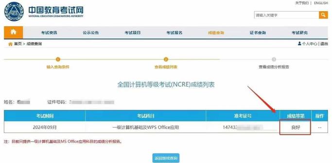 全国计算机等级考试成绩查询_NCRE成绩查询流程_上海2024年9月NCRE成绩查询入口