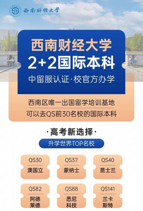 西南财经大学2+2国际本科项目_西南财经大学2020录取分数线_非高考上世界名校