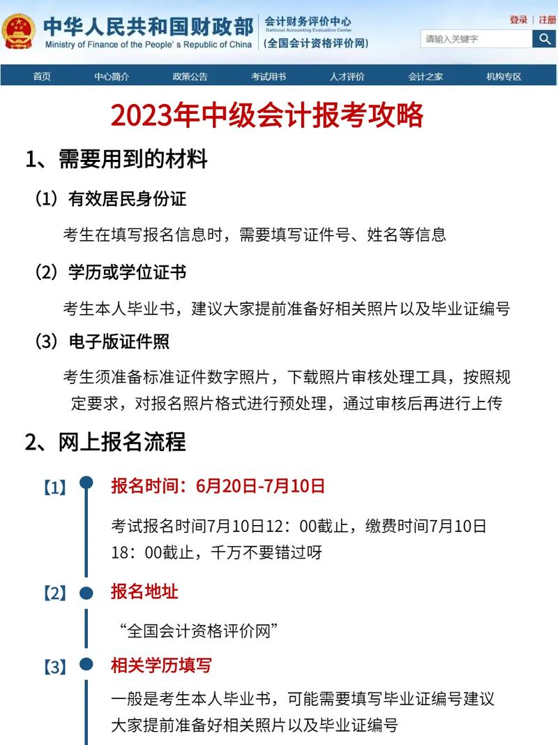 湖南会计从业资格考试报名_2023全国会计中级资格考试报名流程_2023会计中级报名照片要求